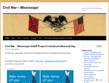 Tablet Screenshot of civilwarmississippi.wordpress.com