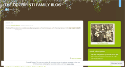 Desktop Screenshot of occhipintifamily.wordpress.com