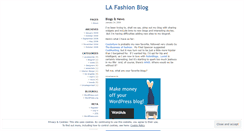Desktop Screenshot of lafashionblog.wordpress.com