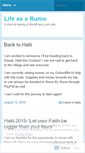 Mobile Screenshot of lifeasarumo.wordpress.com