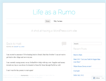 Tablet Screenshot of lifeasarumo.wordpress.com