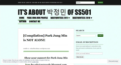 Desktop Screenshot of parkjungmindiary.wordpress.com