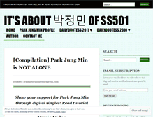 Tablet Screenshot of parkjungmindiary.wordpress.com