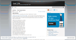 Desktop Screenshot of geeknme.wordpress.com