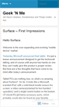 Mobile Screenshot of geeknme.wordpress.com