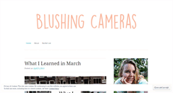 Desktop Screenshot of blushingcameras.wordpress.com