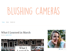 Tablet Screenshot of blushingcameras.wordpress.com
