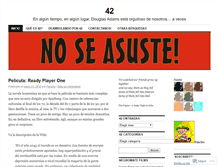 Tablet Screenshot of cuarentaydos.wordpress.com