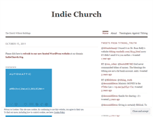 Tablet Screenshot of indiechurch.wordpress.com