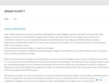 Tablet Screenshot of aheadtravel1.wordpress.com