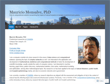 Tablet Screenshot of mauriciomonsalve.wordpress.com