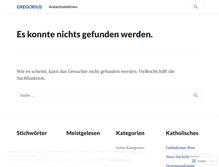 Tablet Screenshot of gregoriusbraun.wordpress.com