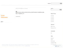 Tablet Screenshot of gordmemories.wordpress.com