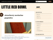 Tablet Screenshot of littleredbowl.wordpress.com