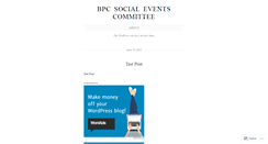 Desktop Screenshot of bpcsocicalevents.wordpress.com