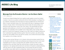 Tablet Screenshot of aieseclife.wordpress.com