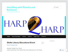 Tablet Screenshot of harp2harp.wordpress.com