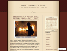 Tablet Screenshot of dailygiorgio.wordpress.com