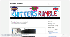 Desktop Screenshot of knittersrumble.wordpress.com