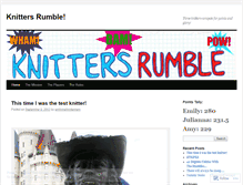 Tablet Screenshot of knittersrumble.wordpress.com