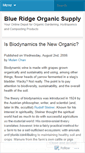 Mobile Screenshot of blueridgeorganicsupply.wordpress.com