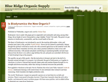 Tablet Screenshot of blueridgeorganicsupply.wordpress.com