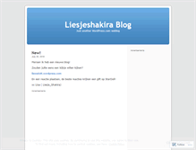 Tablet Screenshot of liesjeshakira.wordpress.com