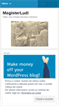 Mobile Screenshot of magisterludi.wordpress.com