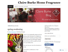 Tablet Screenshot of claireburkeonline.wordpress.com