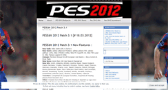 Desktop Screenshot of pes2012patch.wordpress.com