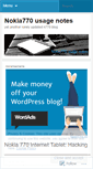 Mobile Screenshot of nokia770.wordpress.com