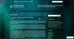 Desktop Screenshot of designerkurti.wordpress.com