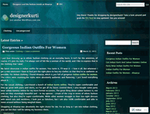 Tablet Screenshot of designerkurti.wordpress.com
