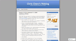 Desktop Screenshot of chriskchew.wordpress.com