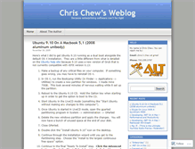 Tablet Screenshot of chriskchew.wordpress.com