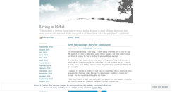 Desktop Screenshot of livinginhebel.wordpress.com