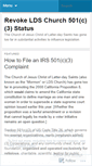 Mobile Screenshot of lds501c3.wordpress.com