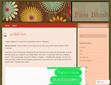 Tablet Screenshot of firstblushblog.wordpress.com