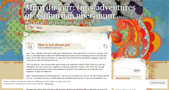 Desktop Screenshot of mumdujour.wordpress.com