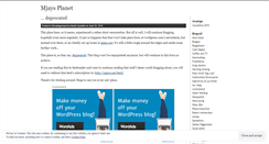Desktop Screenshot of mjaysplanet.wordpress.com