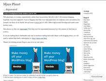 Tablet Screenshot of mjaysplanet.wordpress.com