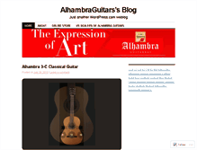 Tablet Screenshot of alhambraguitars.wordpress.com