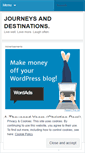 Mobile Screenshot of journeysanddestinations.wordpress.com