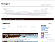 Tablet Screenshot of heritage23.wordpress.com