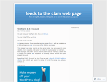 Tablet Screenshot of clamnews.wordpress.com