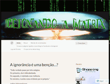 Tablet Screenshot of detonandoamatrix.wordpress.com
