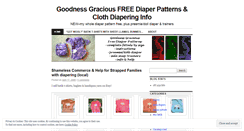 Desktop Screenshot of goodnessgraciousdiaper.wordpress.com