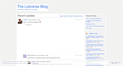 Desktop Screenshot of listverseblog.wordpress.com