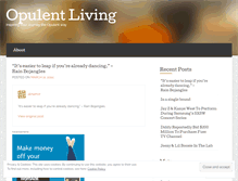Tablet Screenshot of opulentlivingofftop.wordpress.com