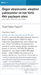 Mobile Screenshot of ozgurfikir.wordpress.com